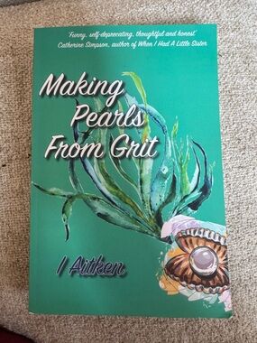 Making Pearls From Grit Art Print - Teal Green